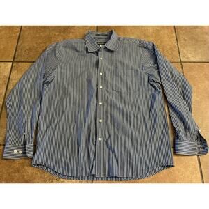 Eddie Bauer Shirt Men's Large Plaid Long‎ Sleeve Legend Wash Button Up